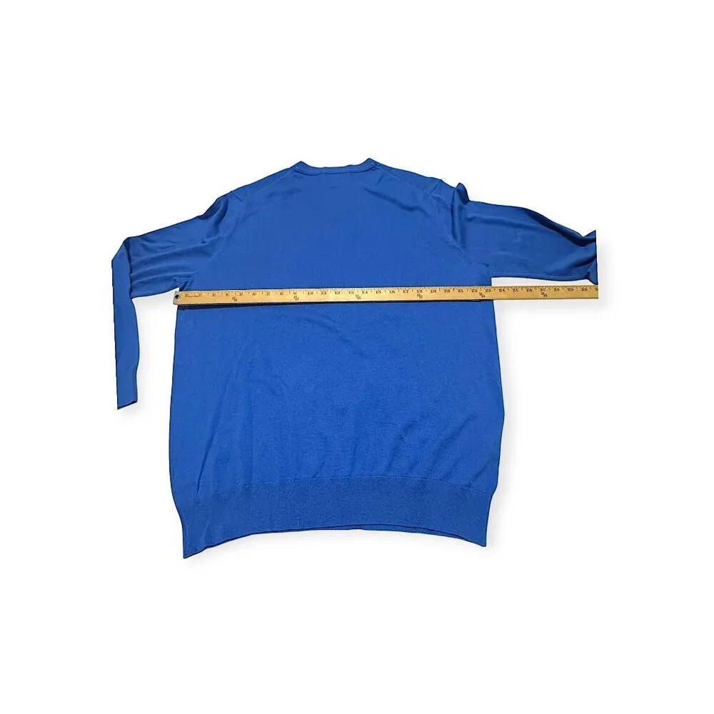 Banana Republic Luxury Blend V‑Neck Sweater XL Blue